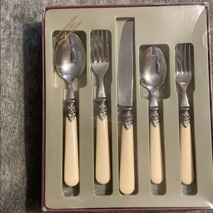 Two (2) 20 pc Silverware sets NIB “Napolean”
